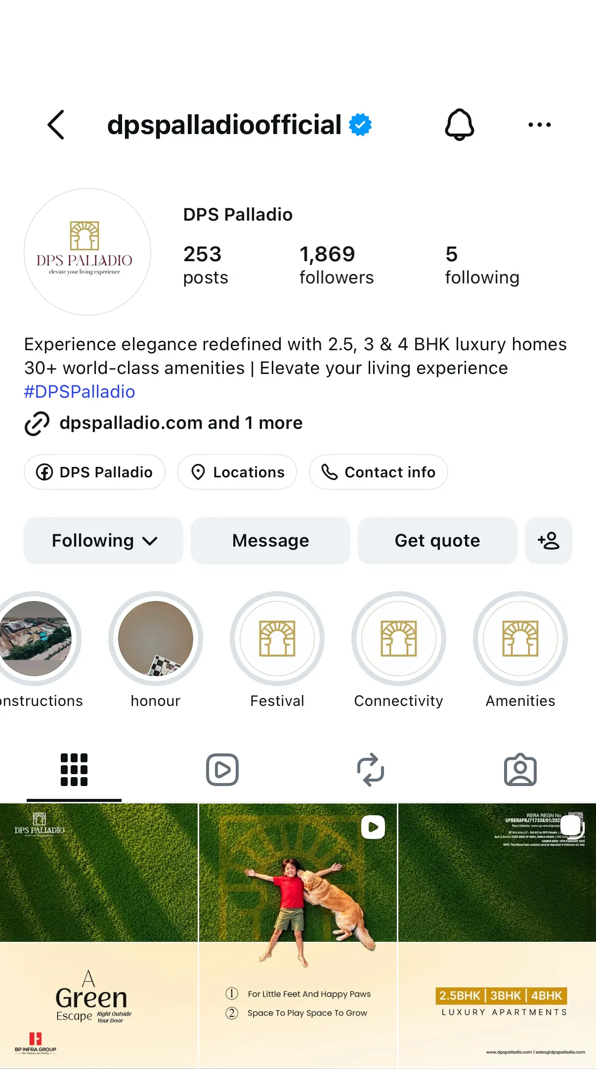 DPS Palladio Instagram Mockup